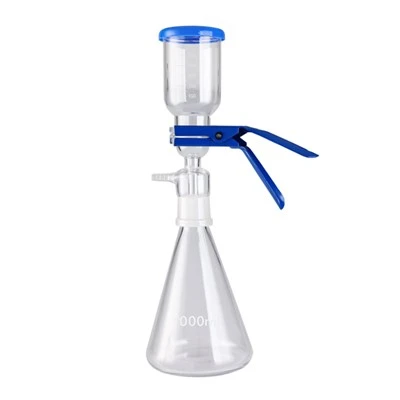 Glasfiltrationsgerät mit Aluminiumklemme oder Edelstahlklemme mit Frittenscheibe